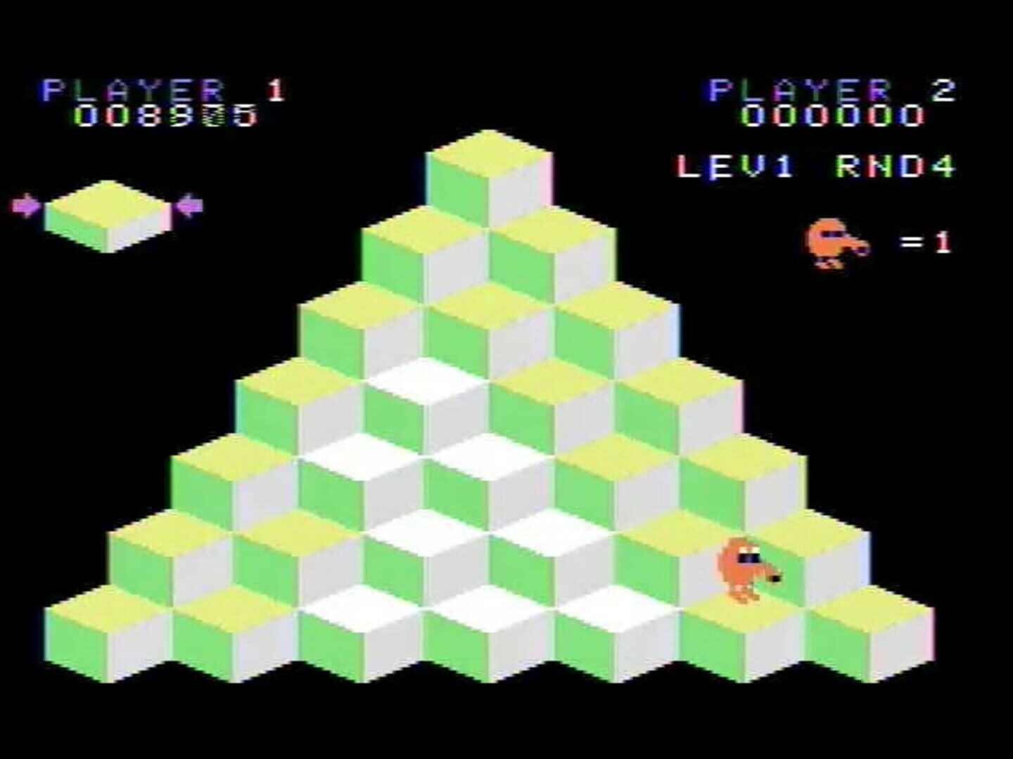 Q*bert screenshot 2