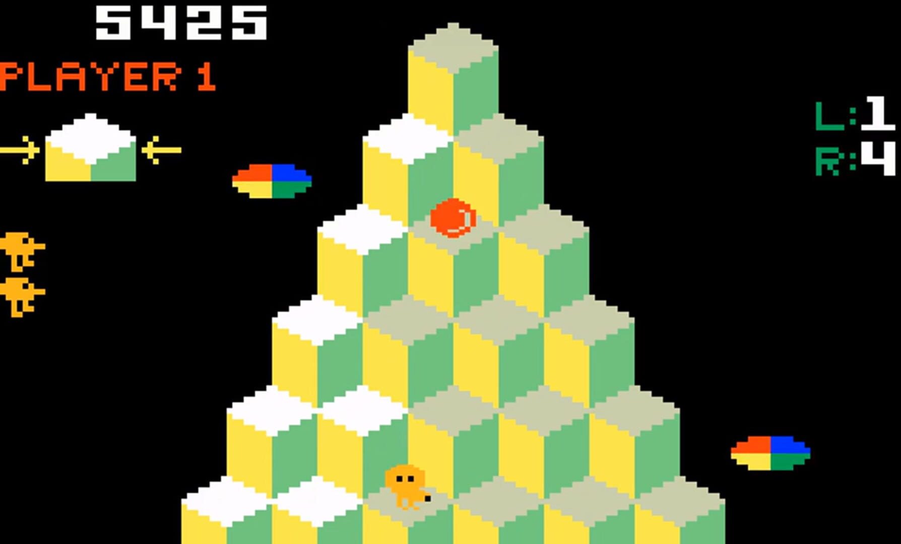 Q*bert screenshot 1