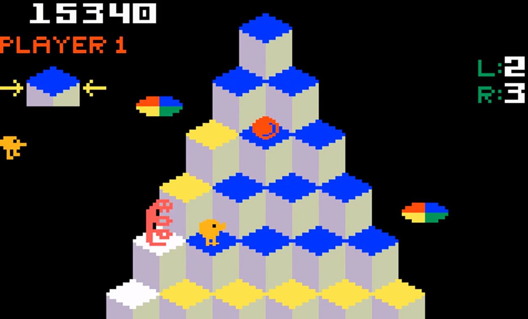 Q*bert screenshot 2