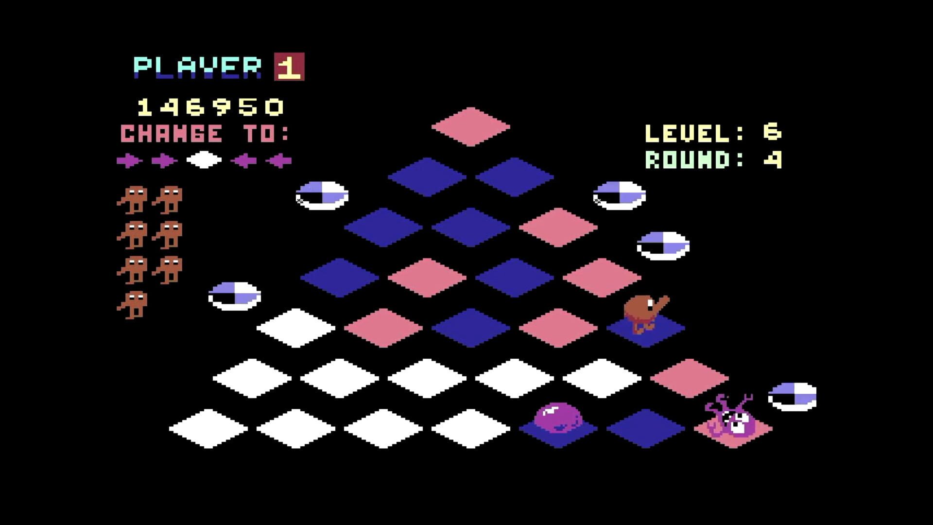 Q*bert screenshot 2