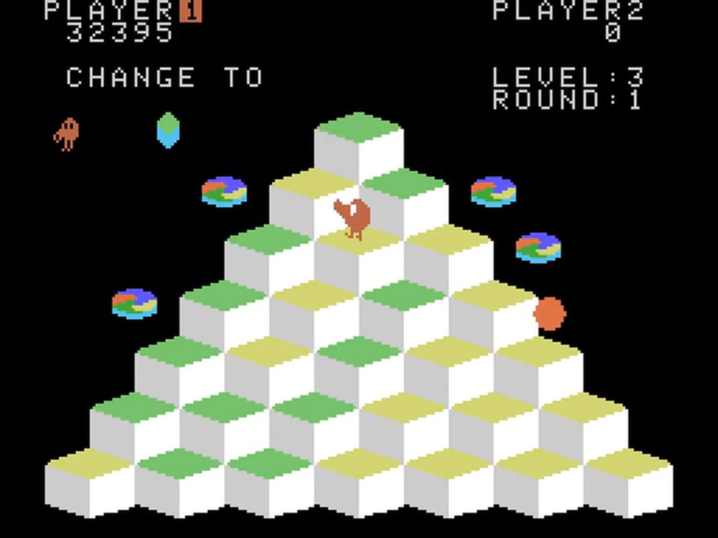Q*bert screenshot 2
