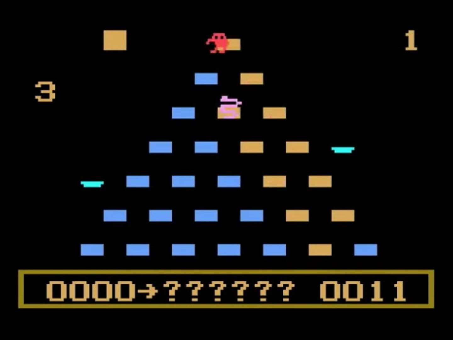Q*bert screenshot 1