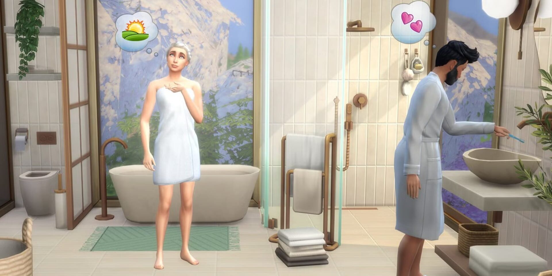 The Sims: 4 Sleek Bathroom Kit screenshot 1