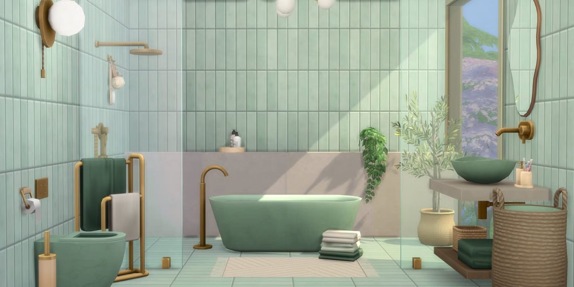 The Sims: 4 Sleek Bathroom Kit screenshot 2