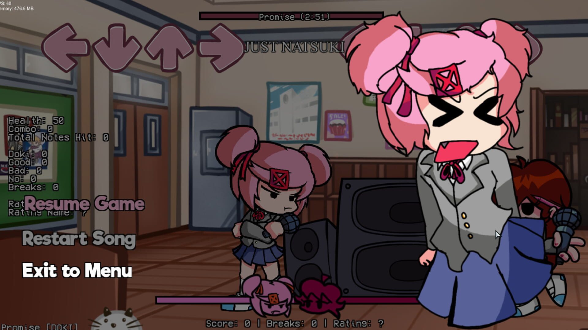 Friday Night Funkin': Just Natsuki screenshot 6