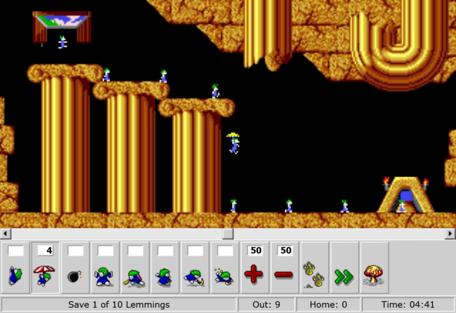DHTML Lemmings screenshot 3