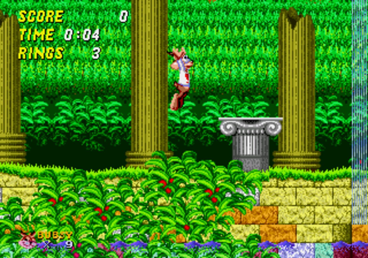 Bubsy in Sonic 2 screenshot 2