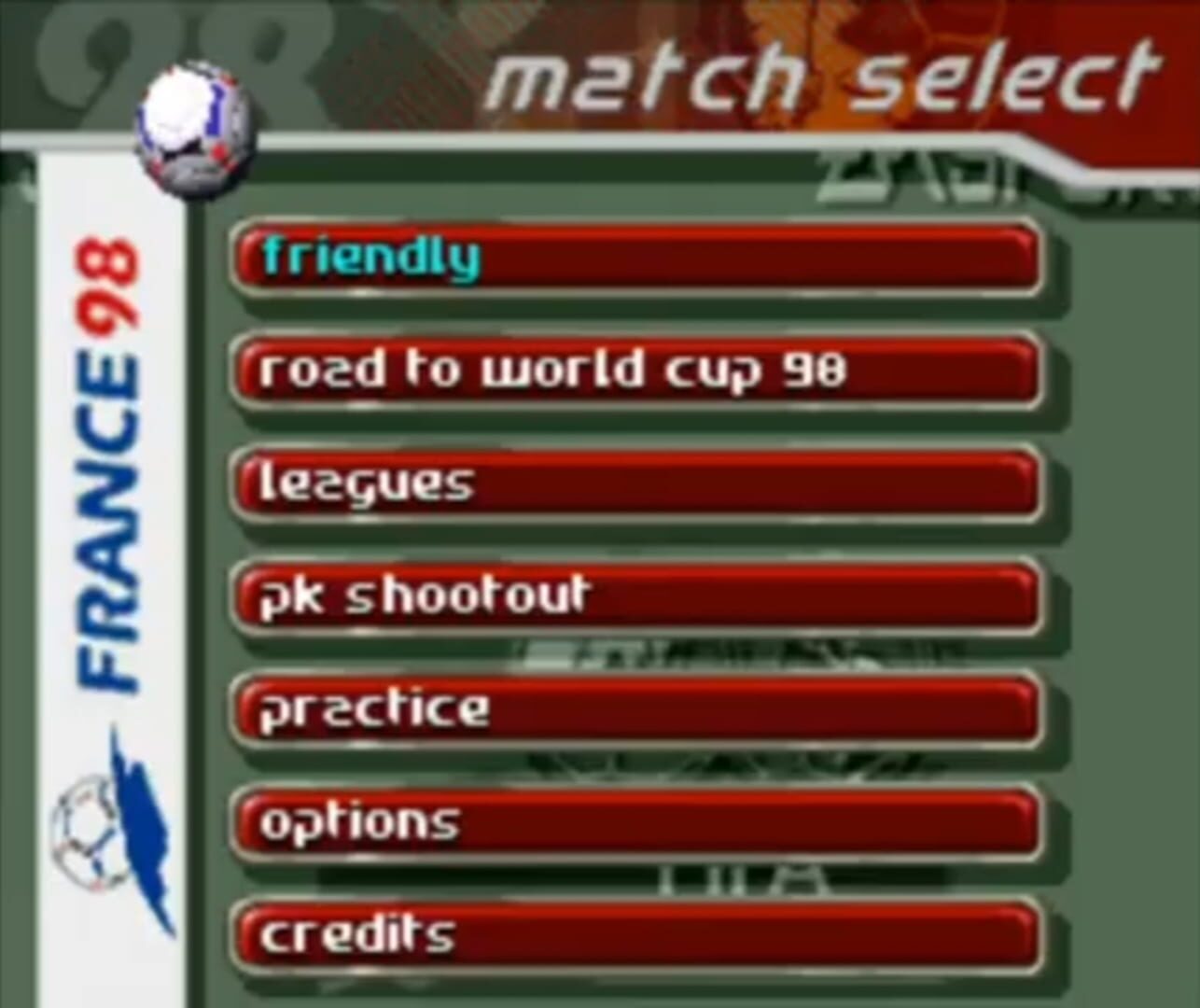 FIFA: Road to World Cup 98 screenshot 1