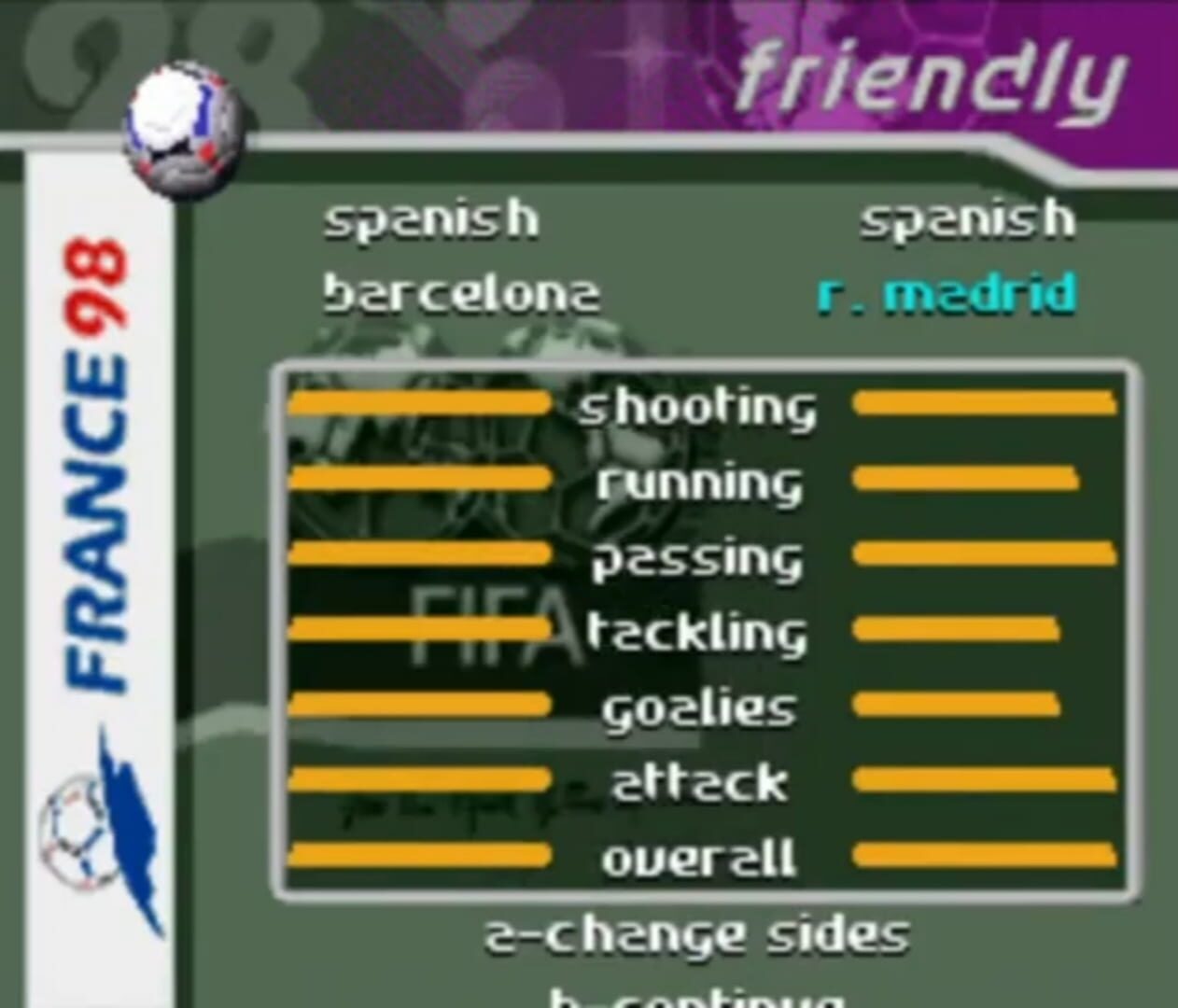 FIFA: Road to World Cup 98 screenshot 2