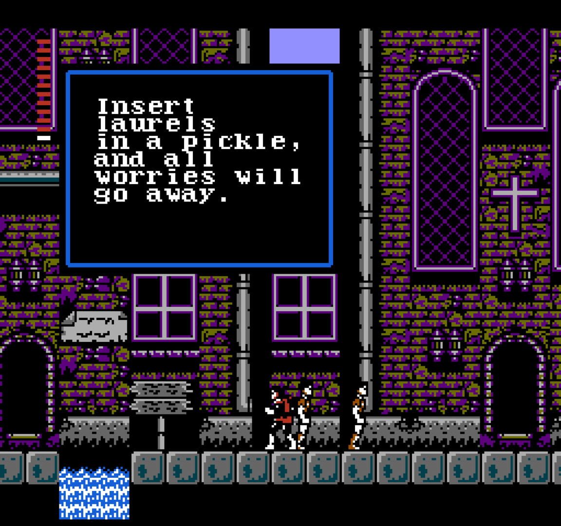 Castlevania II English Re-Translation (+Map) screenshot 1
