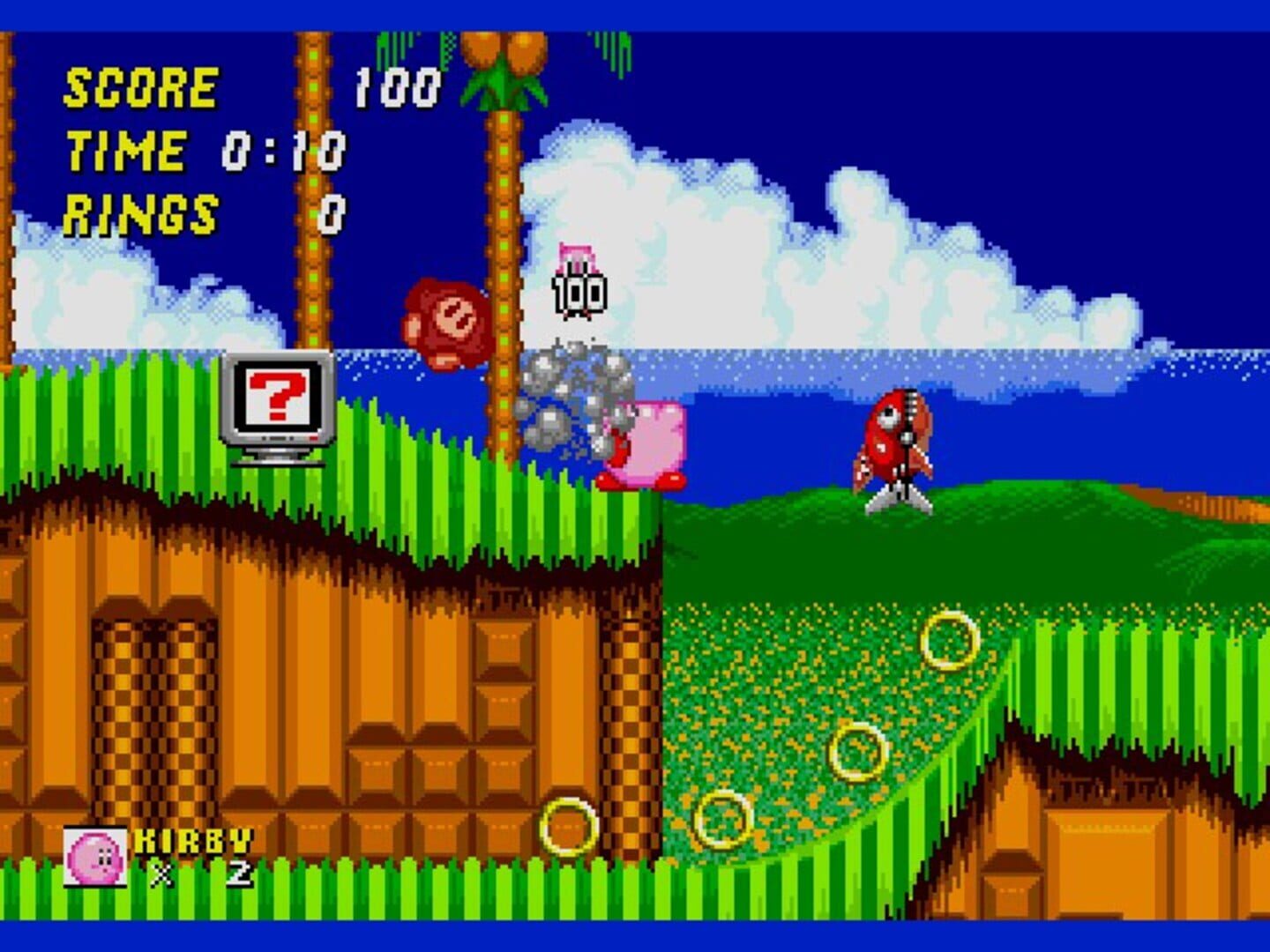 Kirby in Sonic the Hedgehog 2 screenshot 5