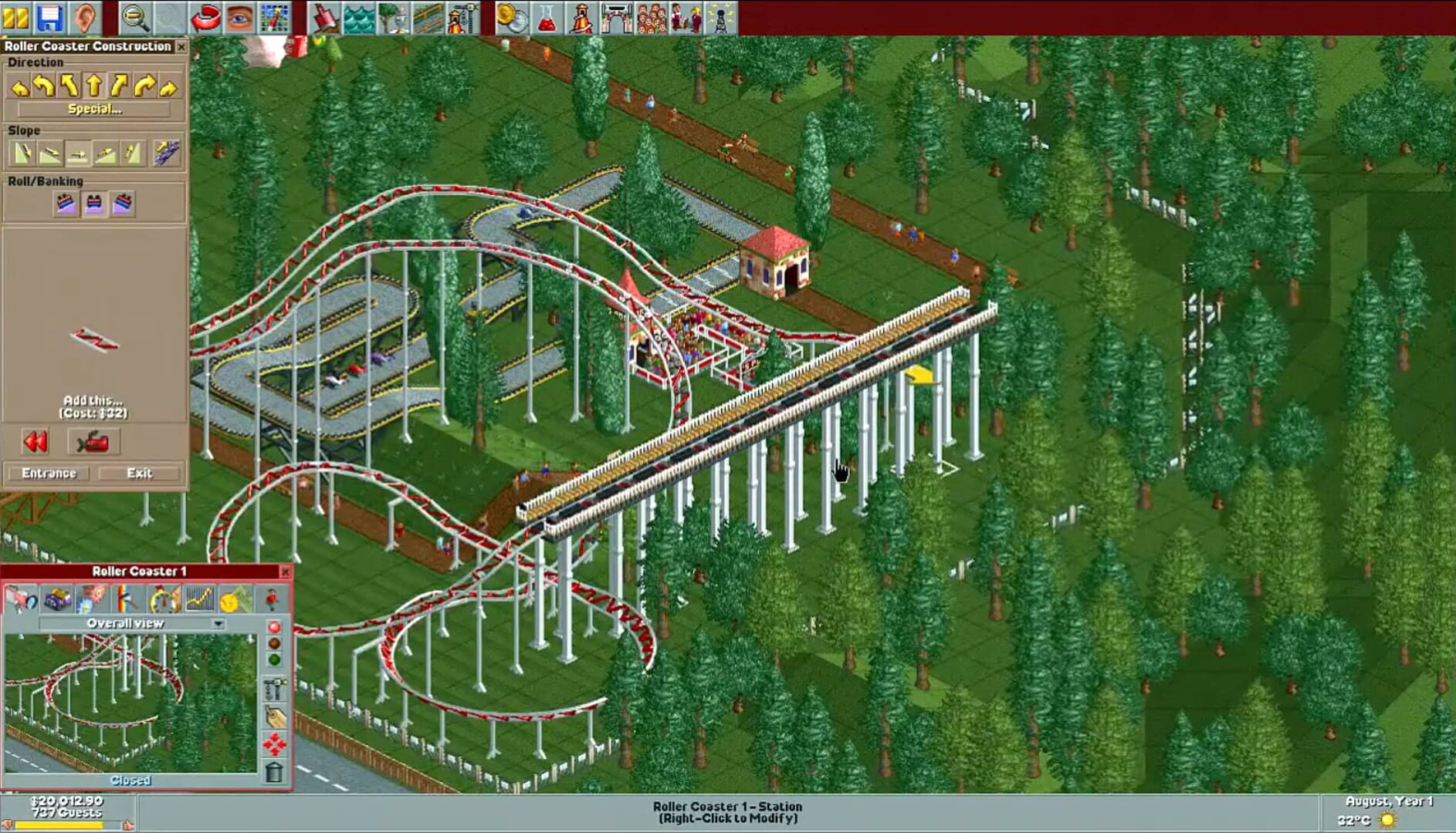 RollerCoaster Tycoon screenshot 4
