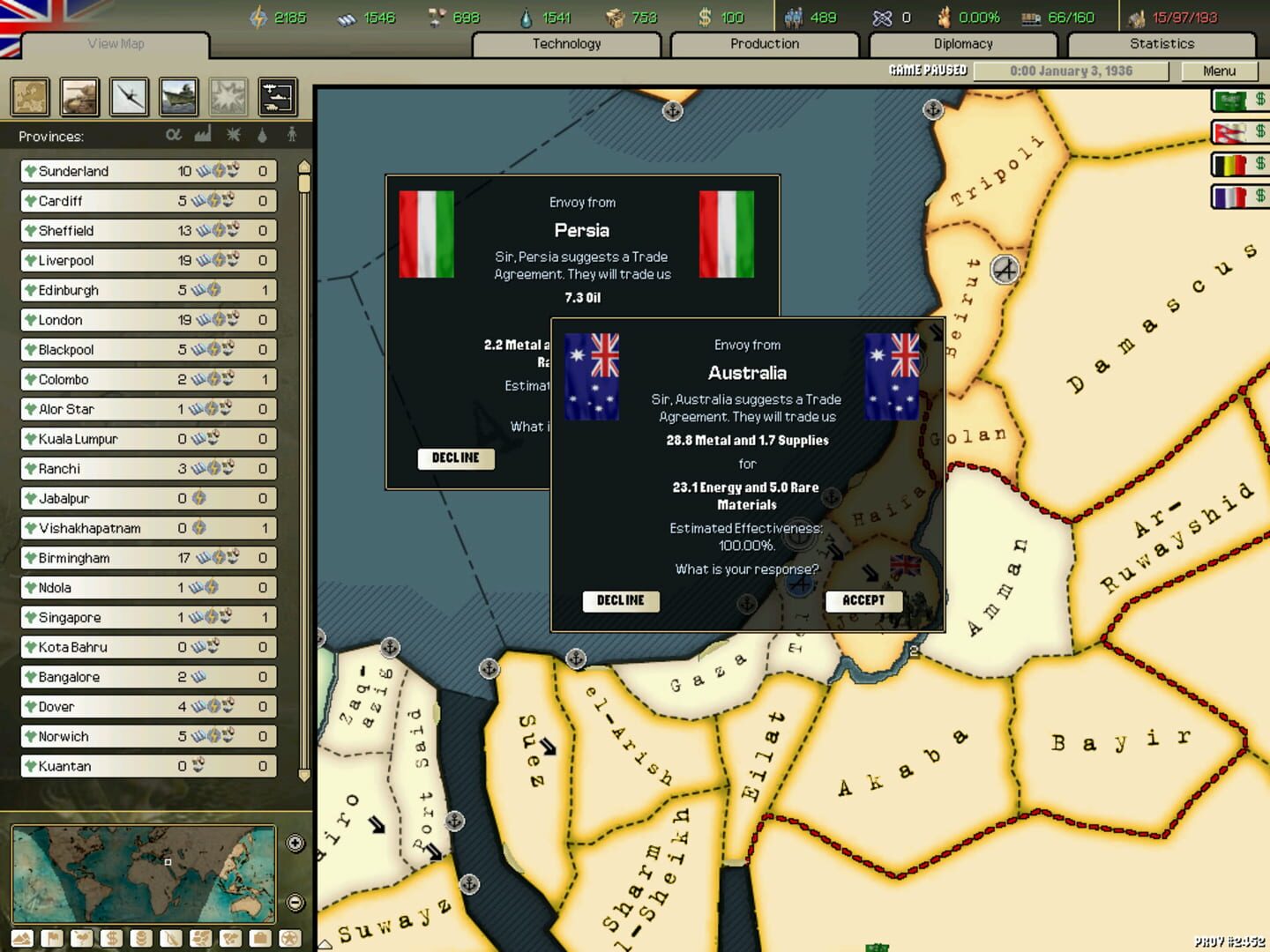 Hearts of Iron II screenshot 2