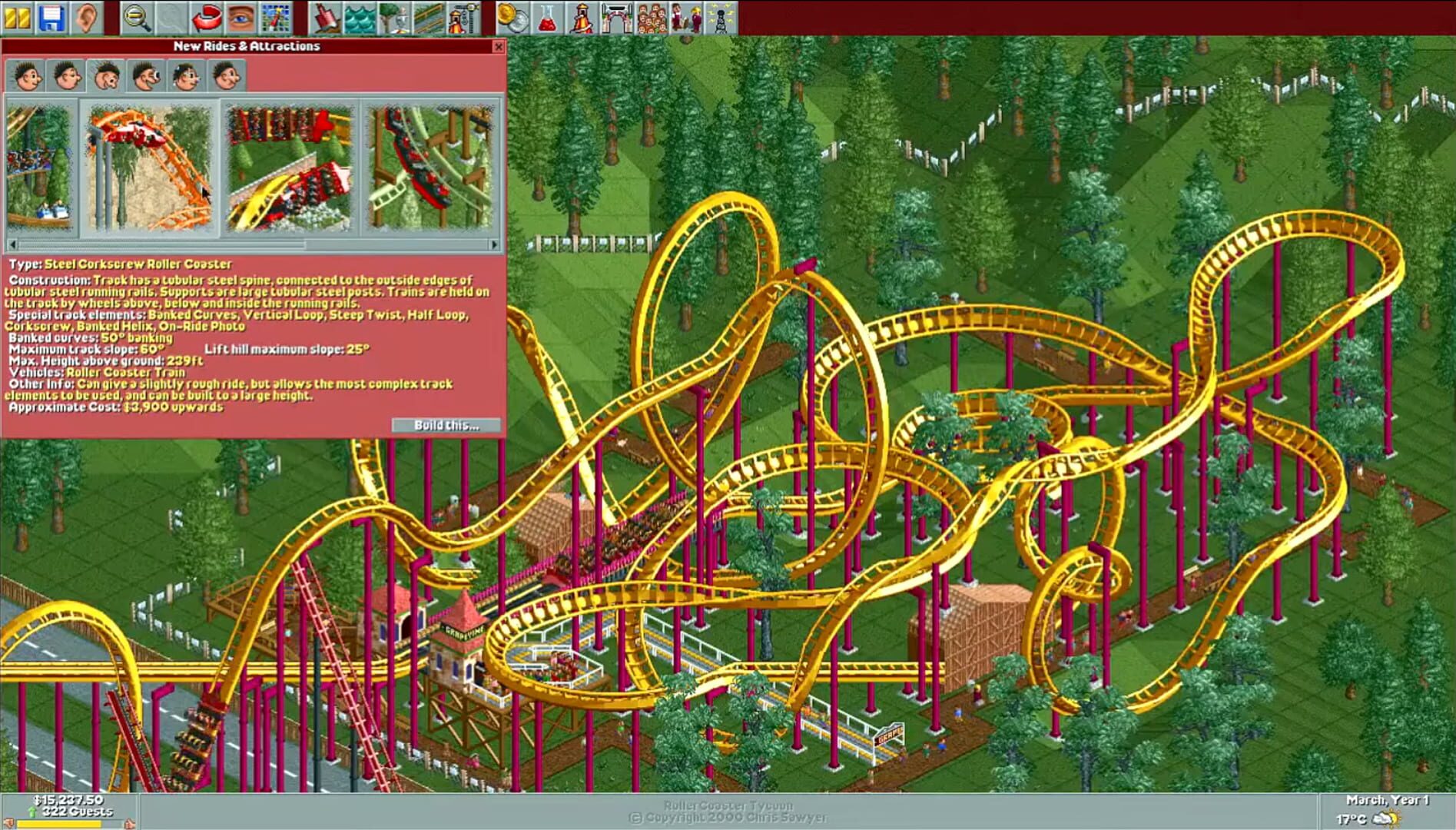 RollerCoaster Tycoon screenshot 3